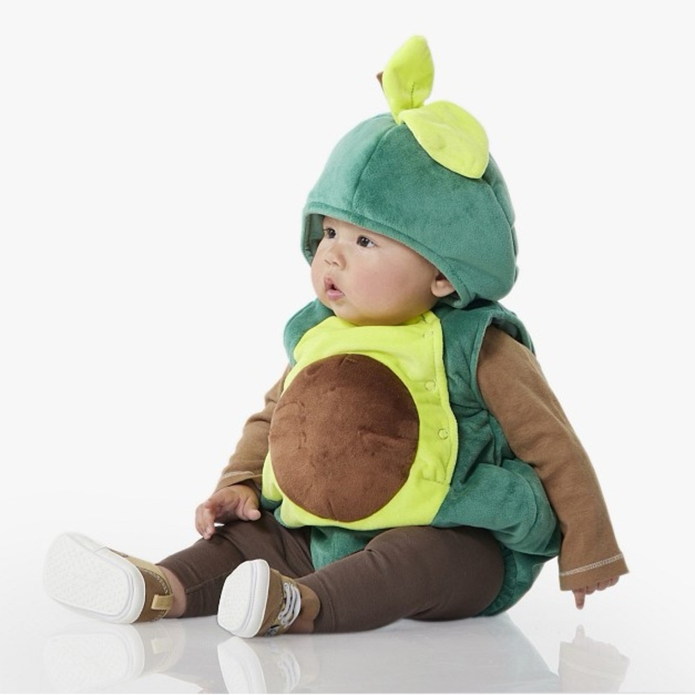 Pottery Barn Kids Baby Avocado Halloween Baby Costume 6-12 Months